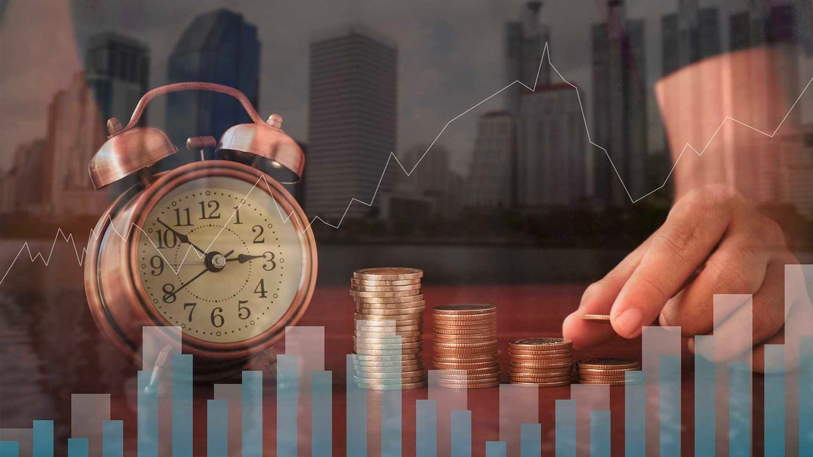 Declining financial graphs illustrating the cost of IT downtime