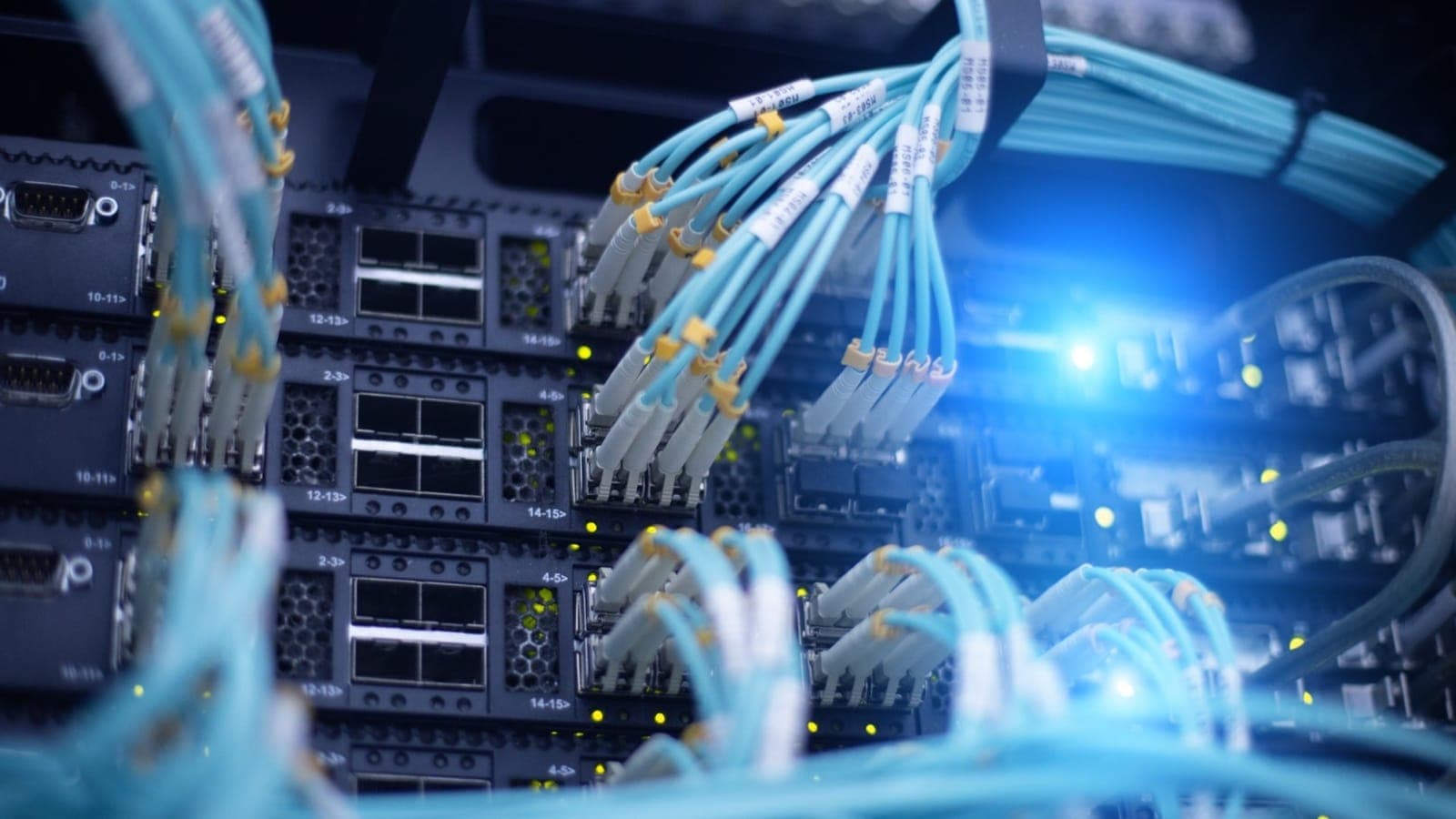 Rack of network hardware managed through its lifecycle