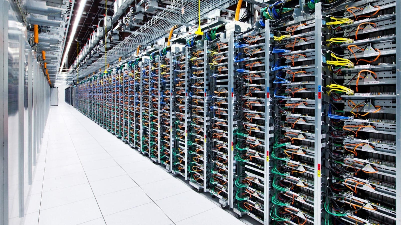 Tidy network patch panel, part of a tracked IT asset inventory